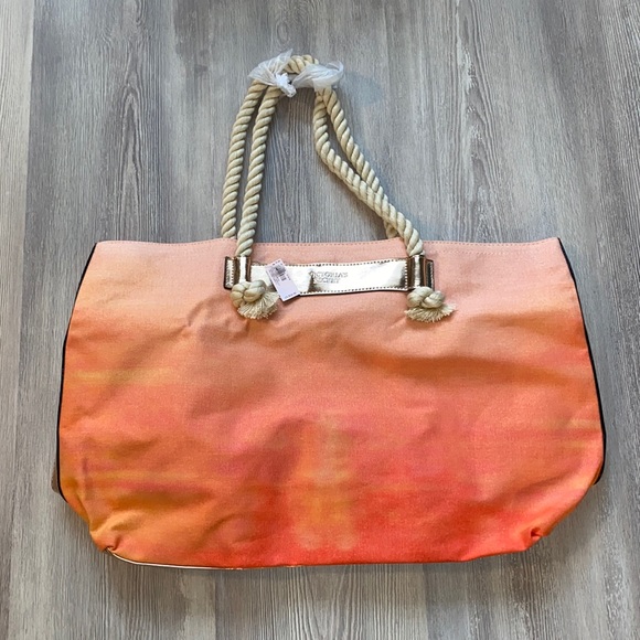 NWT Victoria’s Secret Sunset Canvas Tote - Picture 6 of 8